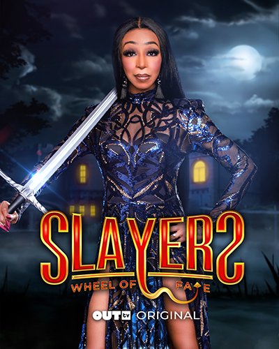 Tiffany Pollard poses with a sword.
